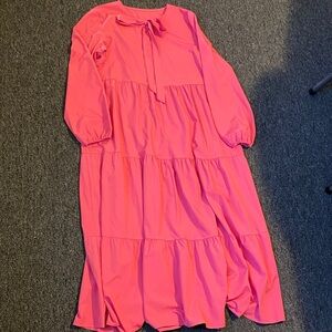 SHEIN Vibrant Pink Maxi Dress